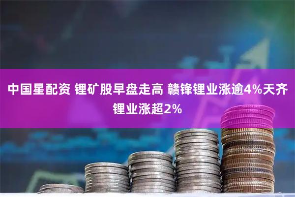 中国星配资 锂矿股早盘走高 赣锋锂业涨逾4%天齐锂业涨超2%